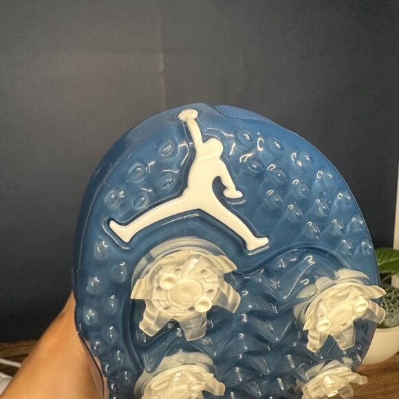 Nike Air Jordan XII Low Golf Shoes NWT *IN BOX* Size 9 (DH4120 101) White/Blue - Picture 6 of 15
